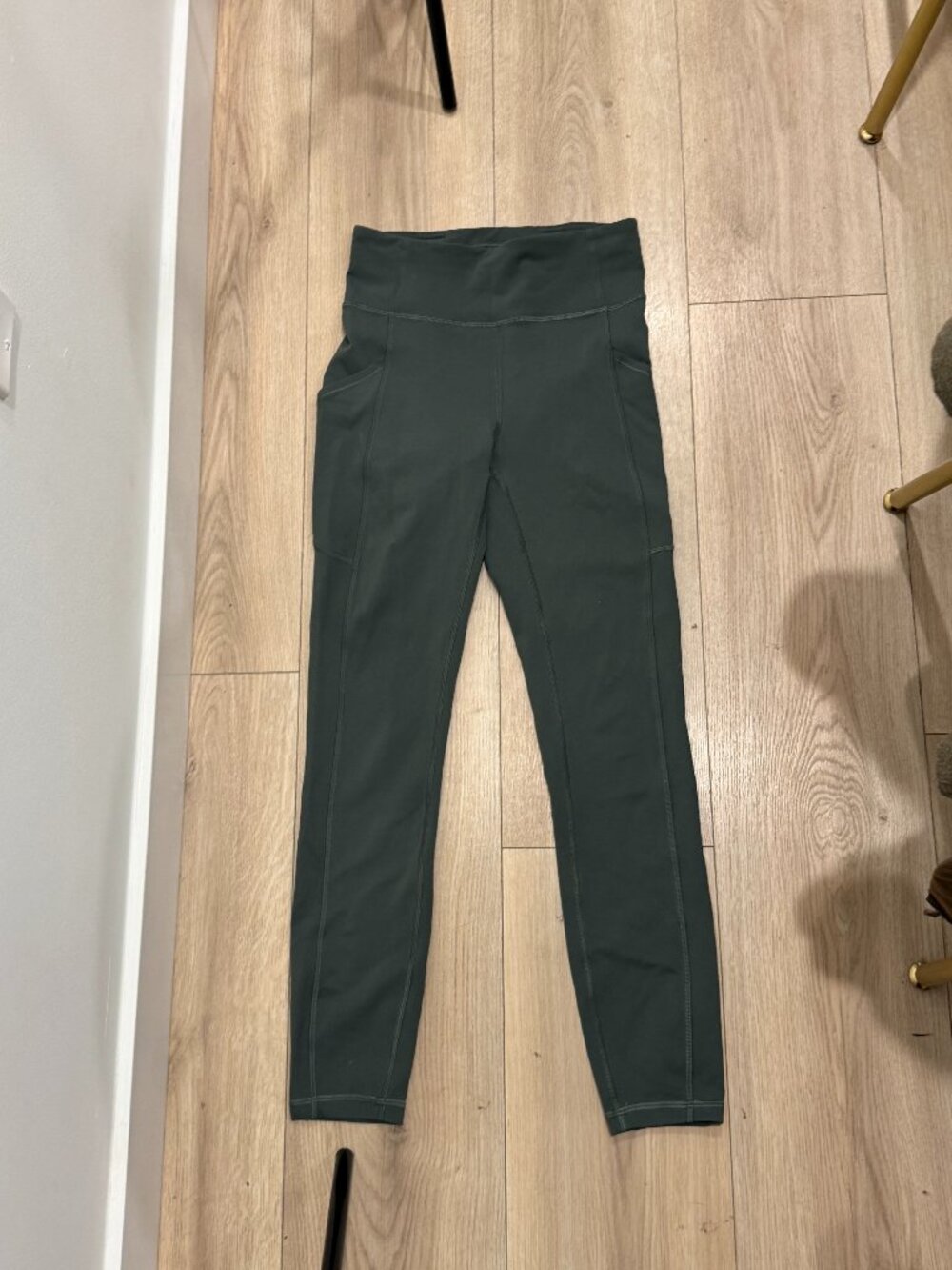 Lululemon High Waisted Workout Leggings with Side Pockets